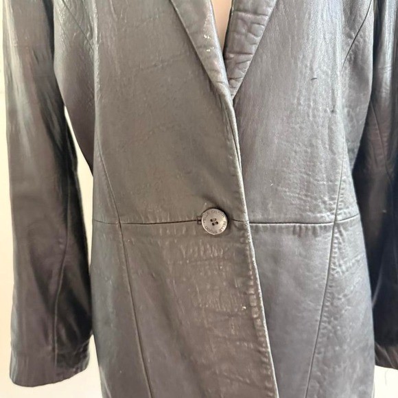 Wilson’s Leather Black 100% Genuine Leather Blazer Size L