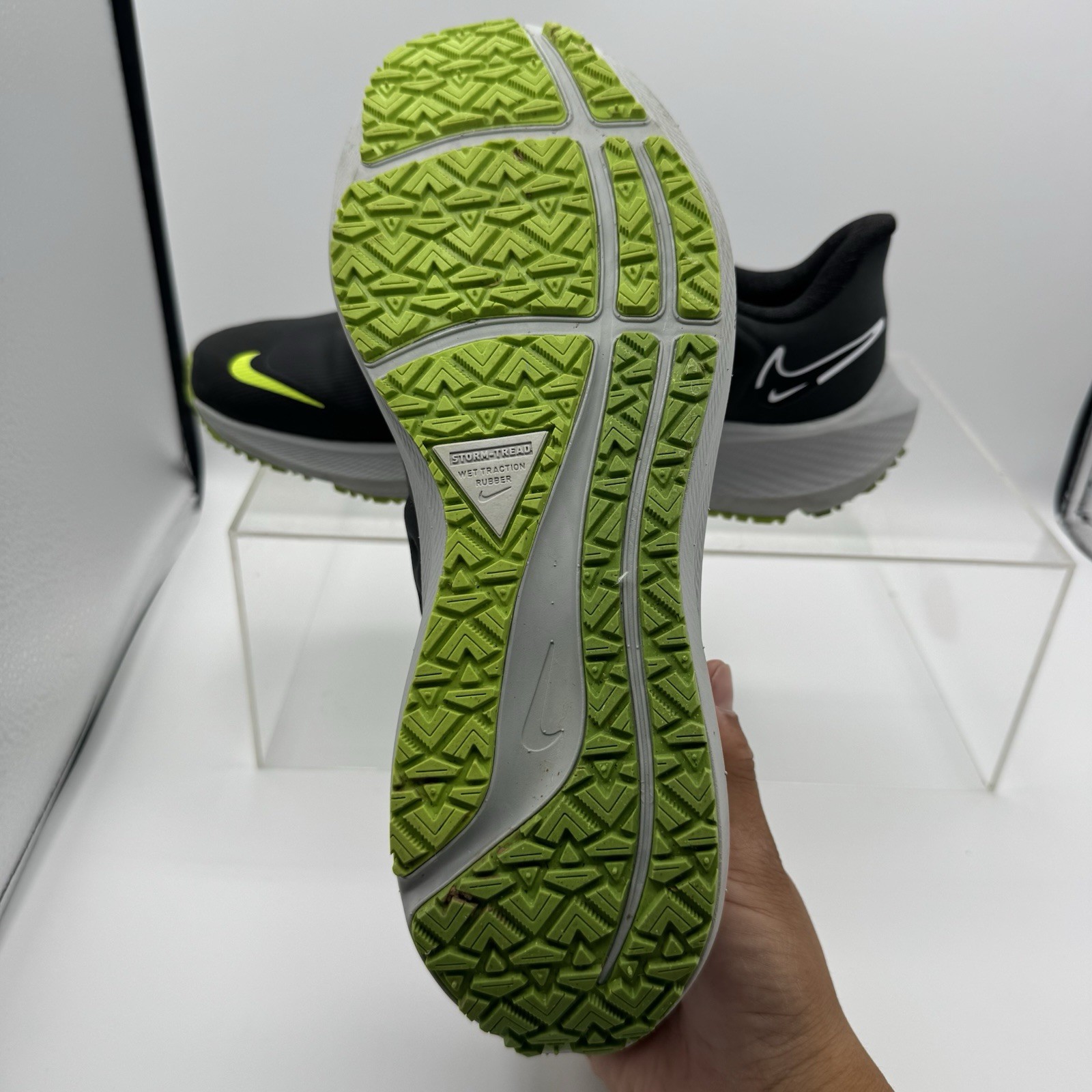 Nike Pegasus 39 Shield DO7625-002 Black Running Shoes Water Resistant Men’s 10