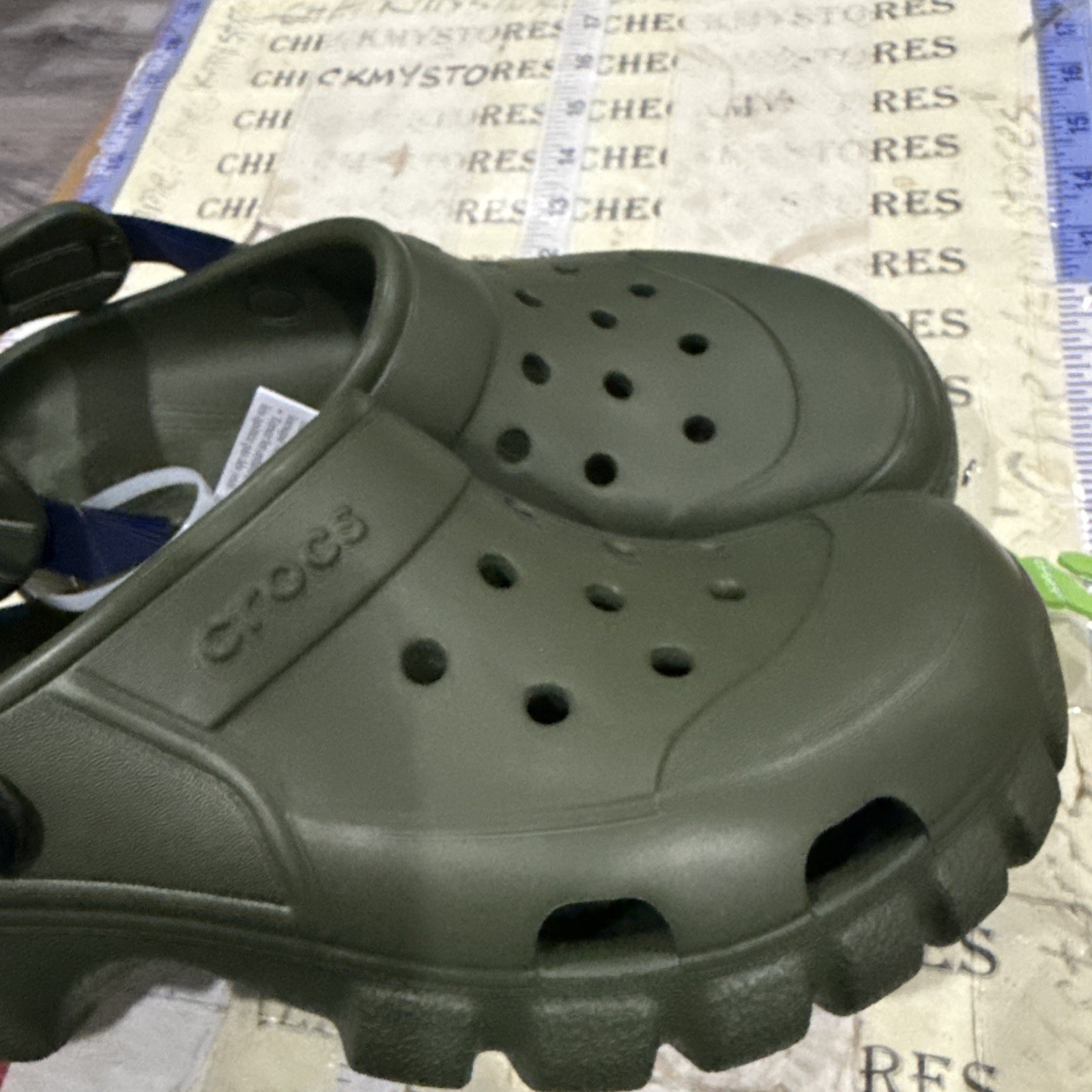 New Crocs Offroad Sport Clog Adjustable Heel Strap, Rugged Lug Sole Sz M9/wmn11