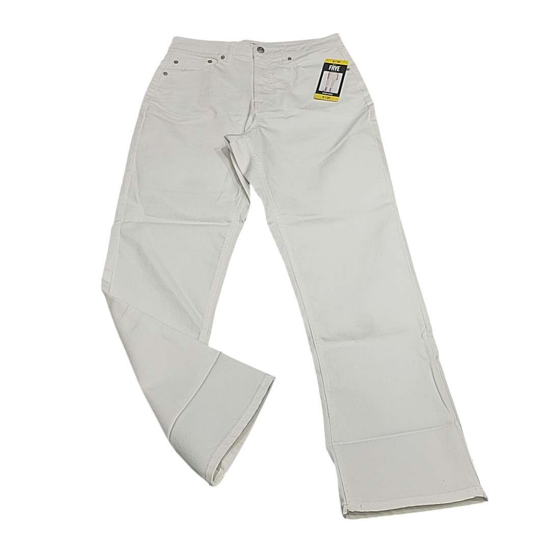 Frye Women’s Button Zip Fly High Rise Jeans with Pockets Size 6/28 Off White