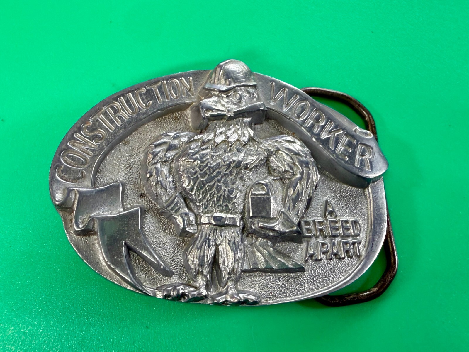 Construction Worker A Breed Apart Vintage The Great American Belt Buckle