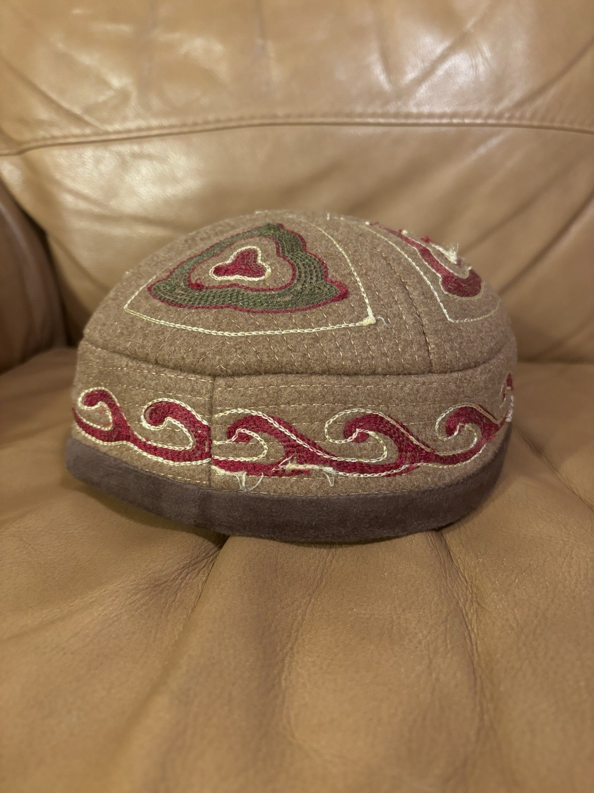 MANUFACTURING ERROR DISCOUNT: Golden Horde Taqiyah Doppa Kazakh Hat skull CPA