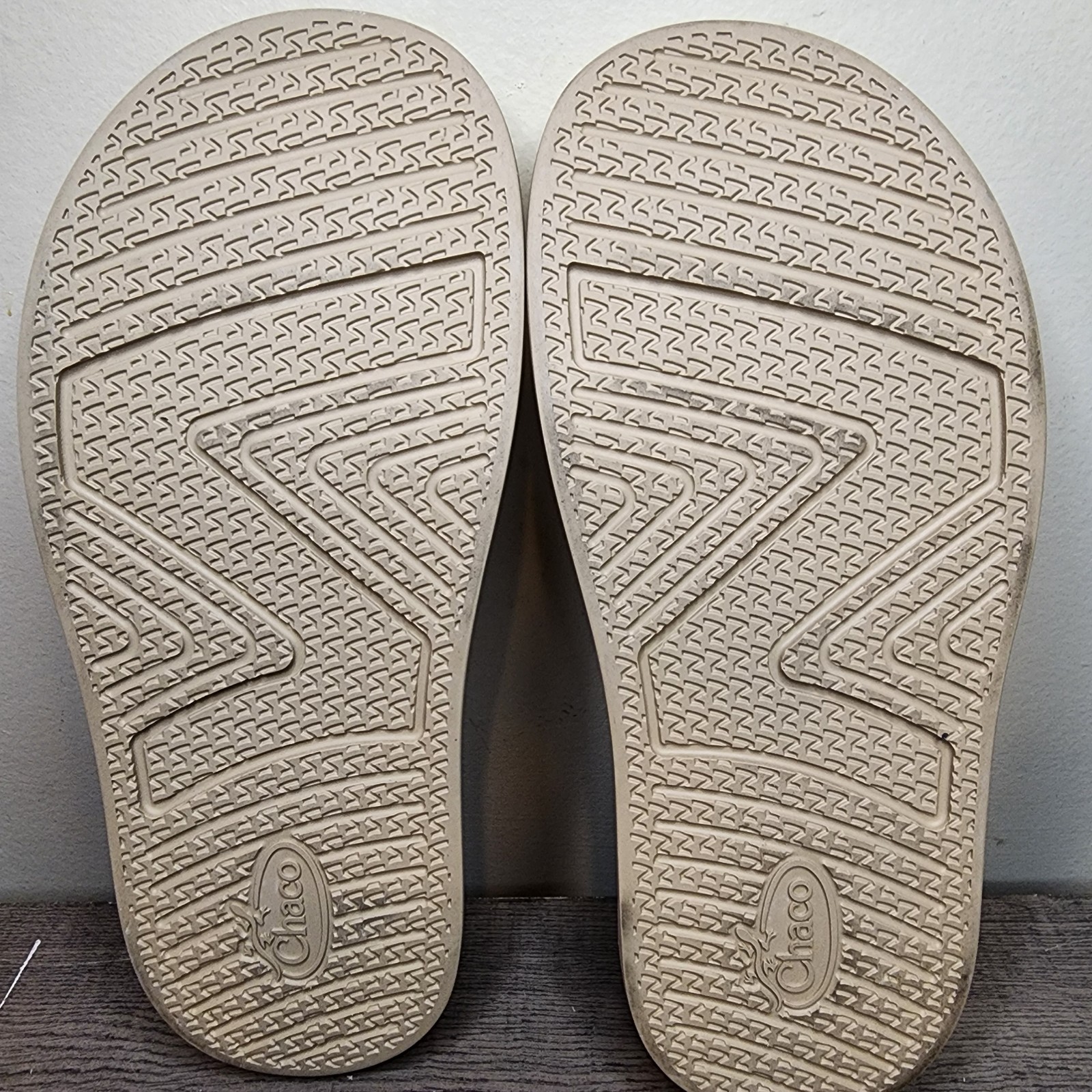 Chaco Townes Midform Slide Sandals Women’s 9 Angora Cream White Leather