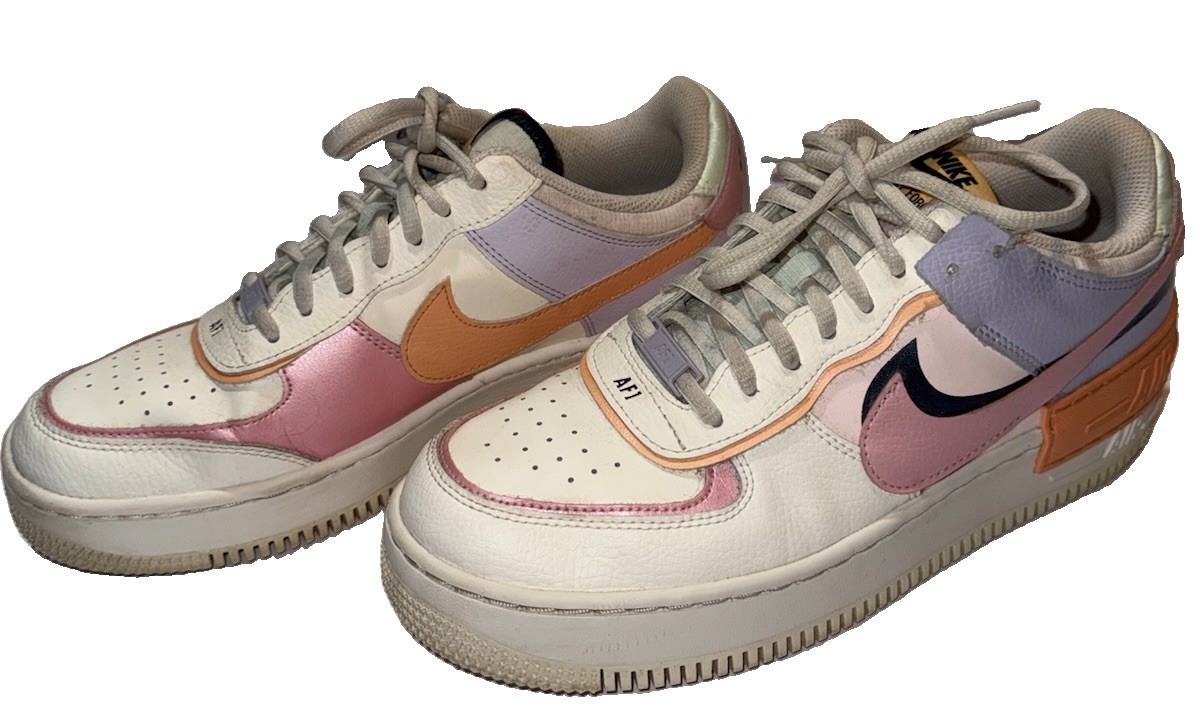 Nike Air Force 1 Shadow Orange Chalk Pink Glaze Women’s Size 10 CI0919-111