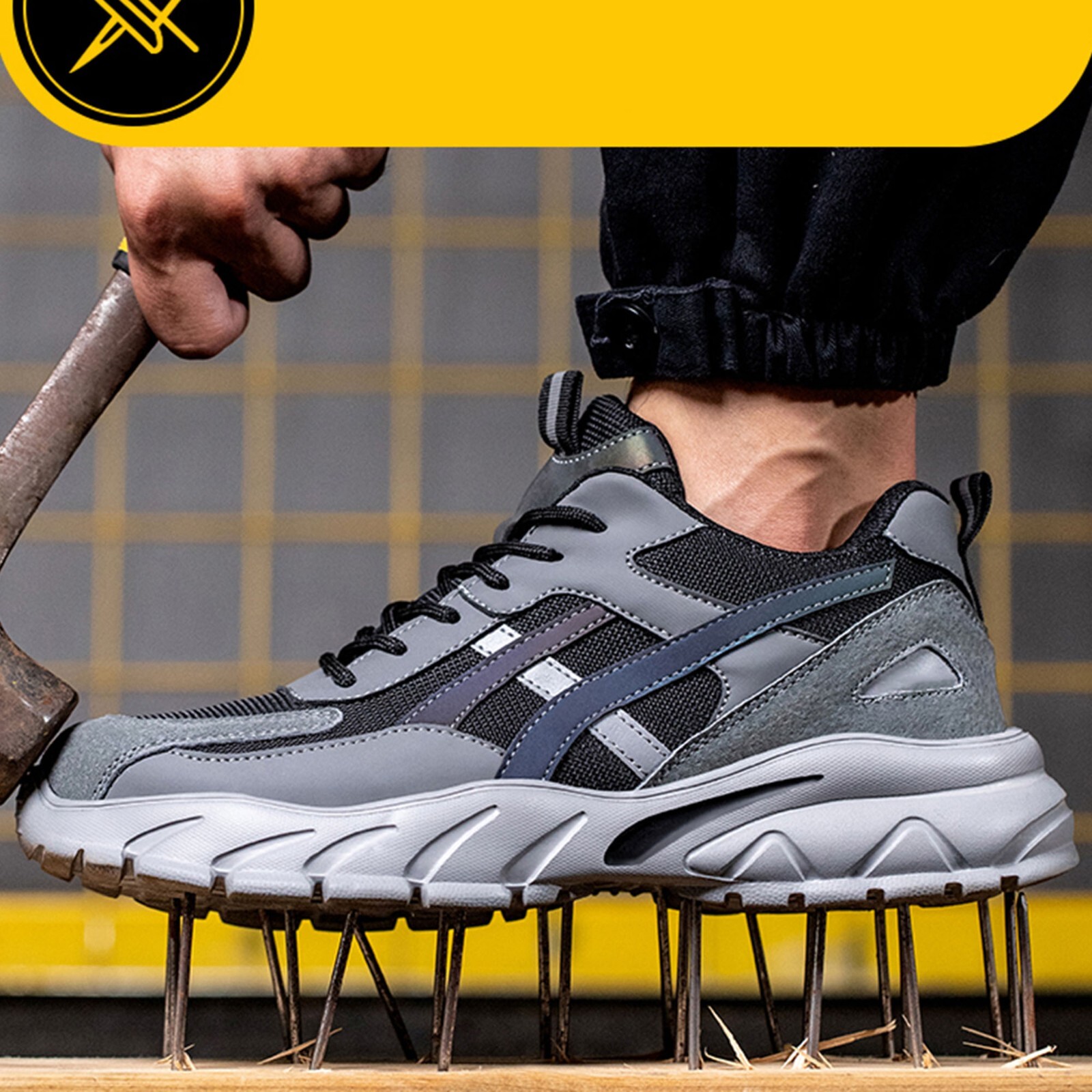 Composite Toe Safety Shoes for Men Women Lightweight Insulated Work Sneakers