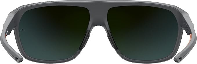 New Under Armour Adult Rectangular Sunglasses DOMINATE 0KB7/50 Grey/Orange 62mm