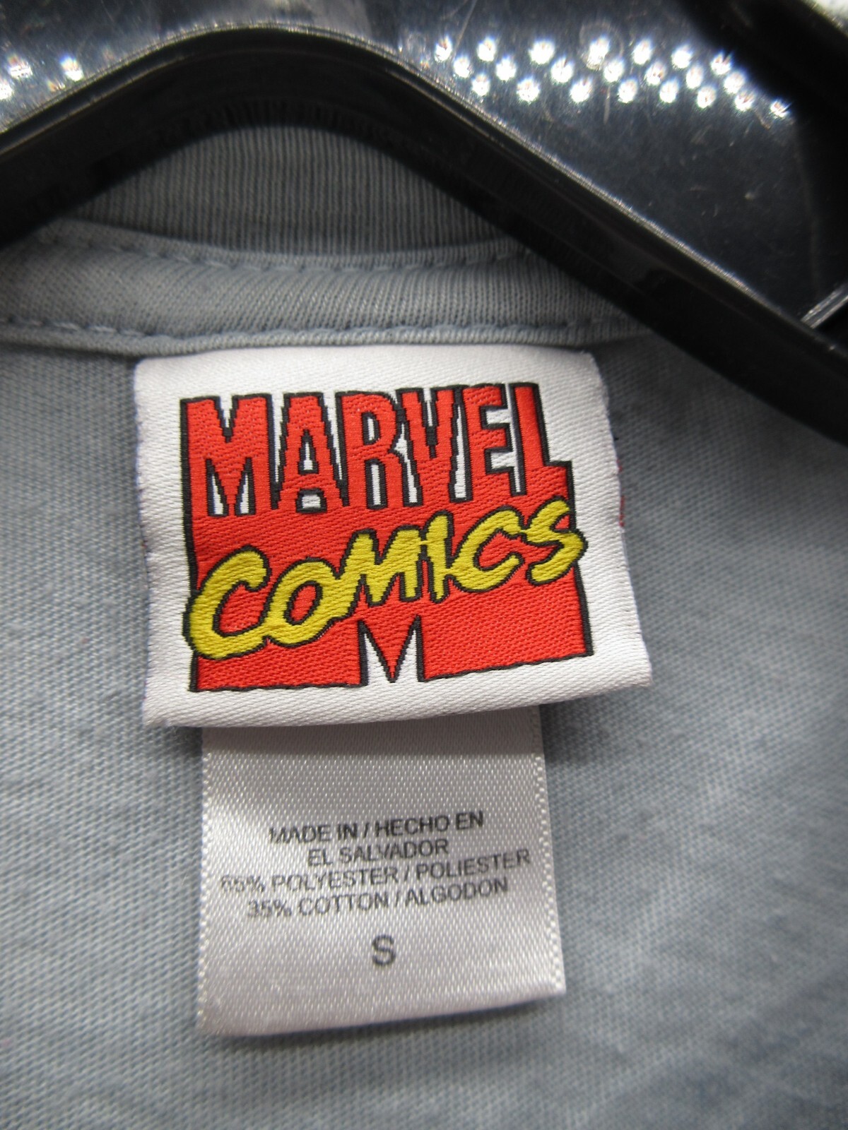 Captain America Shirt Men Small Blue Marvel Comics Pullover Graphic Y2K 2009 *