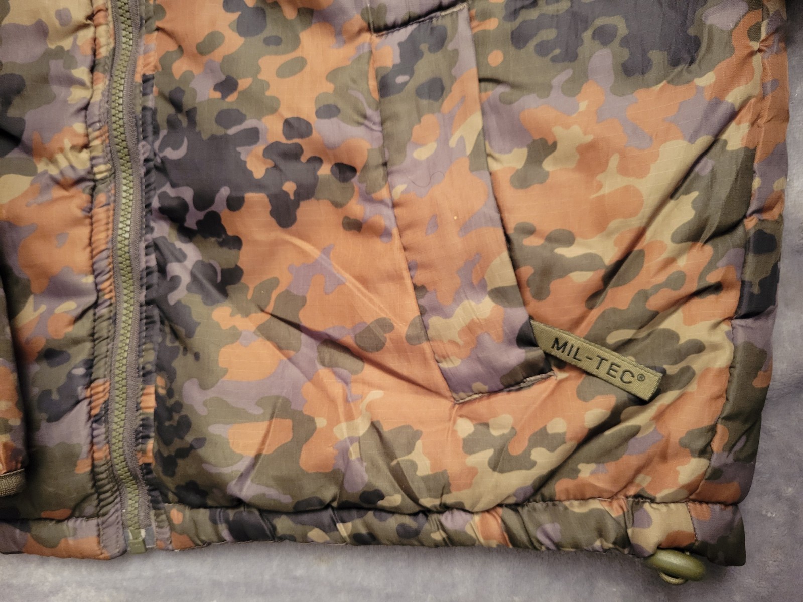 Mil Tec Sturm Thermal Jacket Men Small Reversible Camouflage German Military