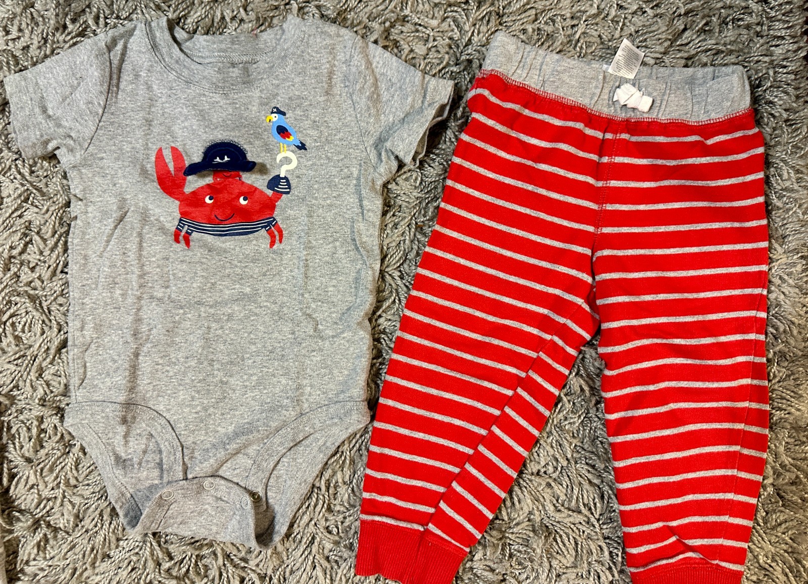 Baby/Toddler Boy Carter’s Two-Piece Bodysuit Set Size 18-24 Months 2 Pieces