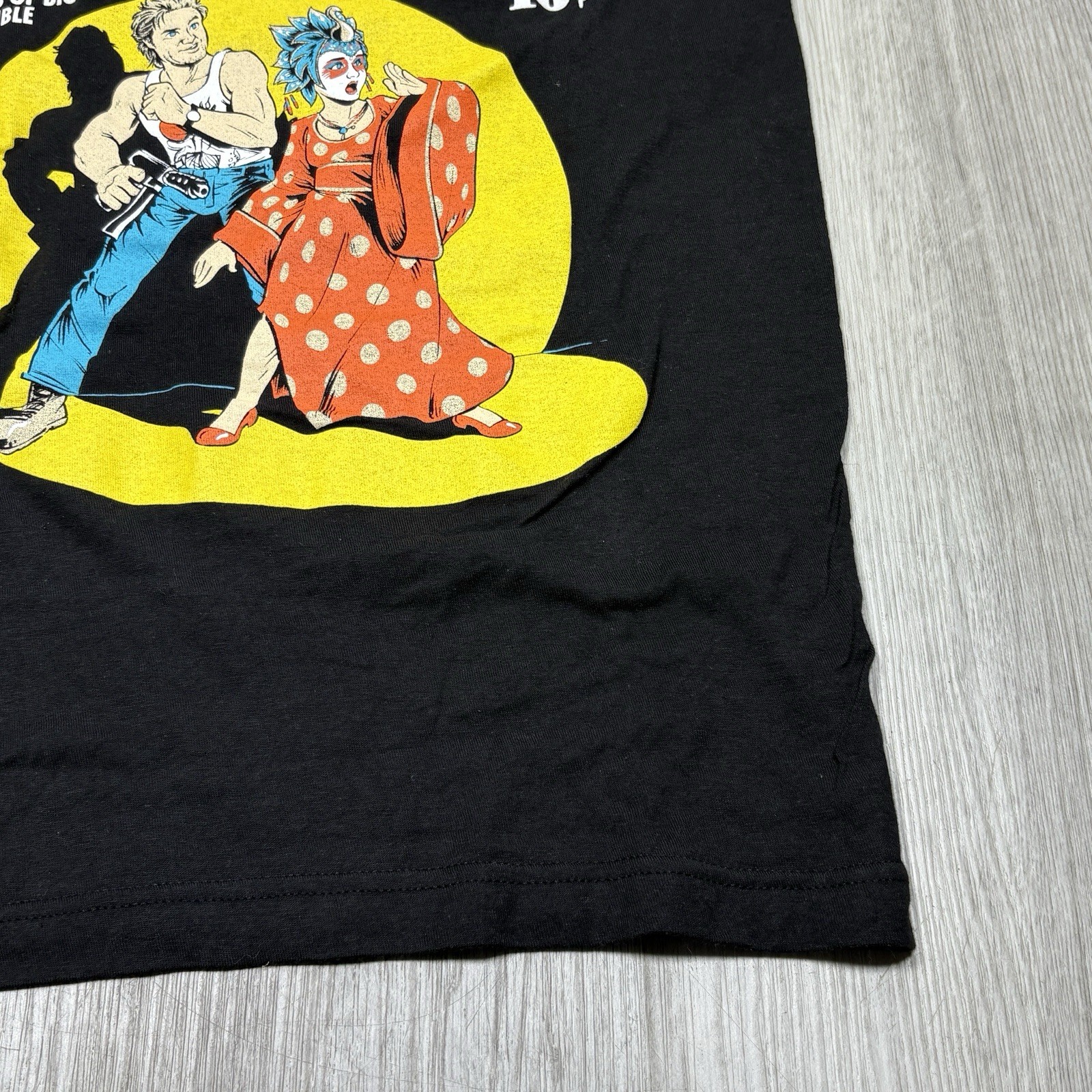 Small Big Trouble in Little China Graphic T-Shirt Comic Book Style Movie