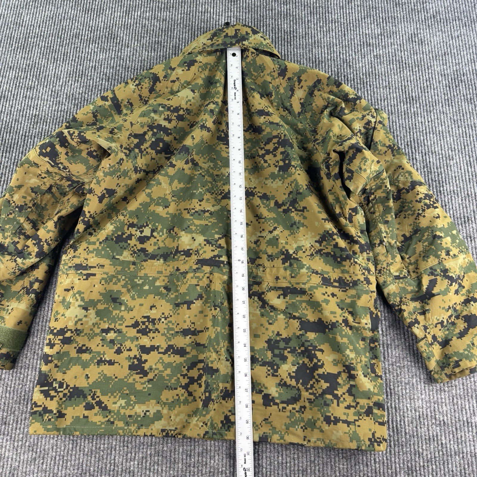 USMC MARPAT APECS Parka Medium Reg Digital Camo Rain Jacket Tennier USA Goretex