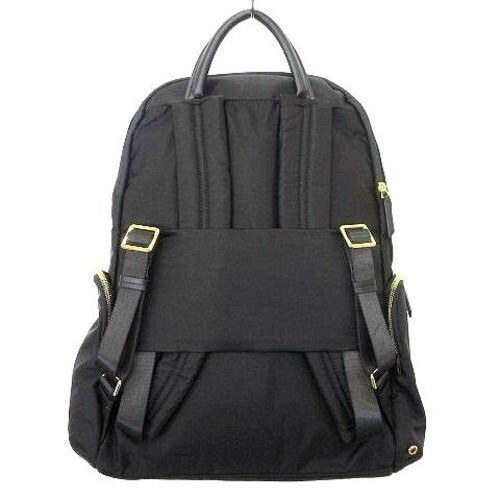 TUMI Voyageur Carson women Backpack Black Gold Hardware 1099631041