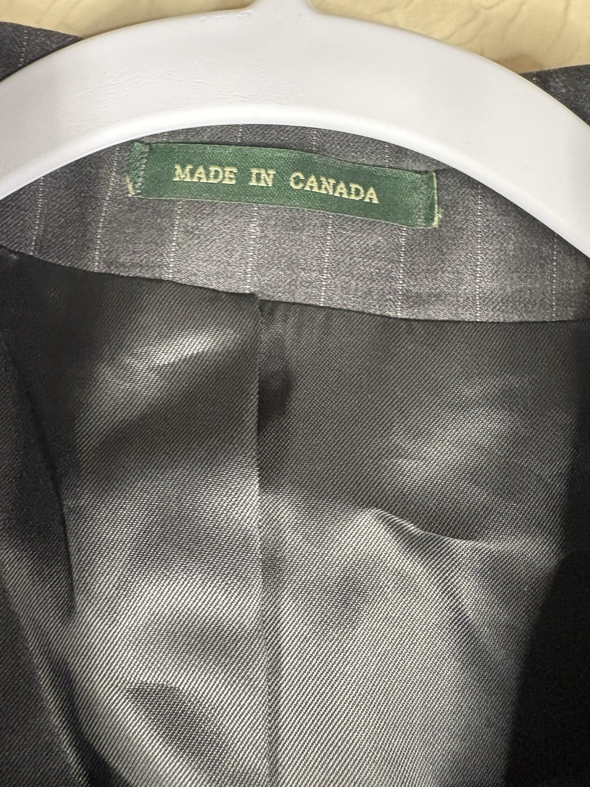 Lauren Ralph Lauren Dark Gray Blazer Mens Sz 44R 2 Button Wool Sport Coat Jacket