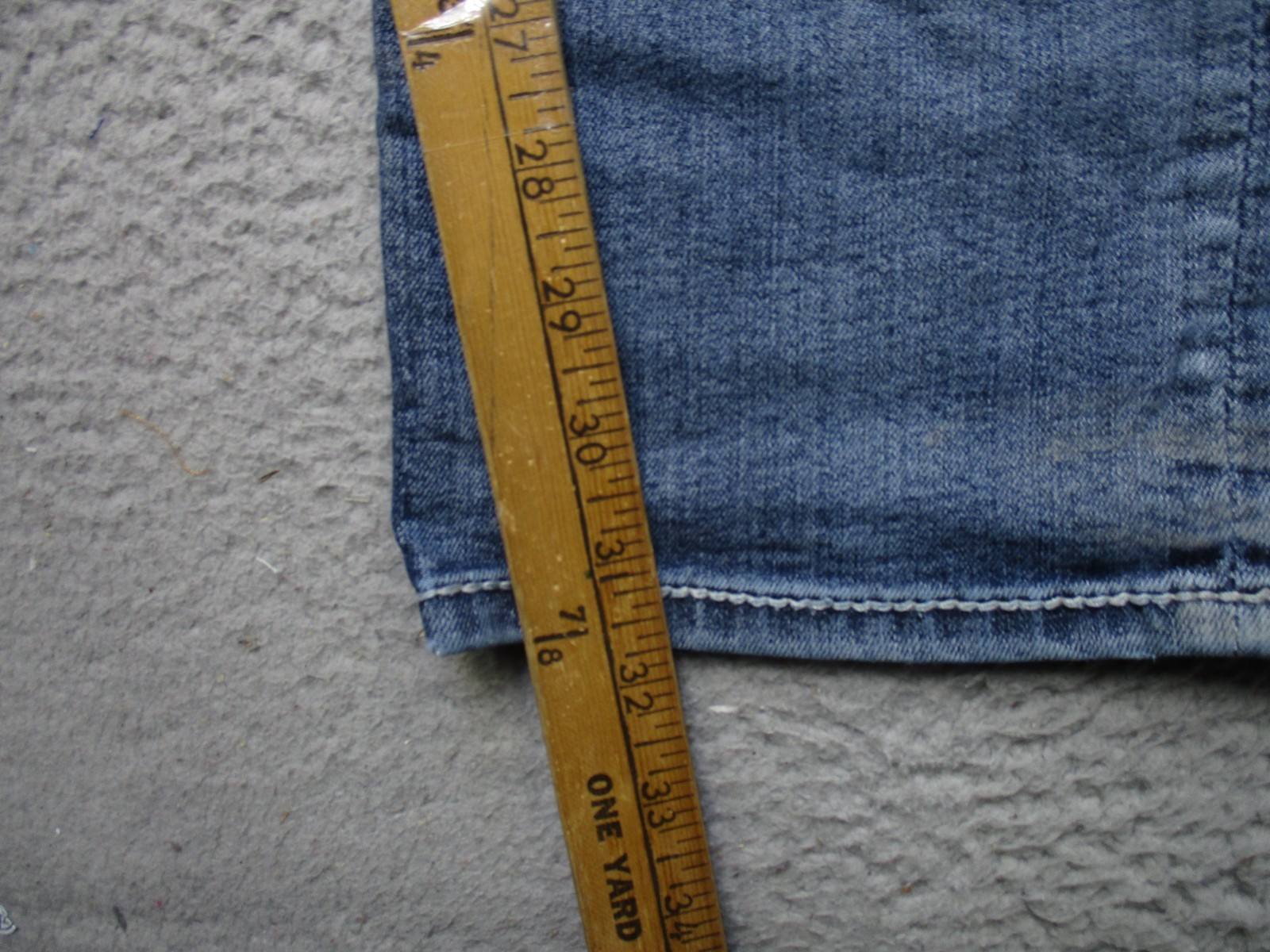 BKE Jean Men 32 Blue Carter Straight Buckle Stretch Denim Western Cowboy