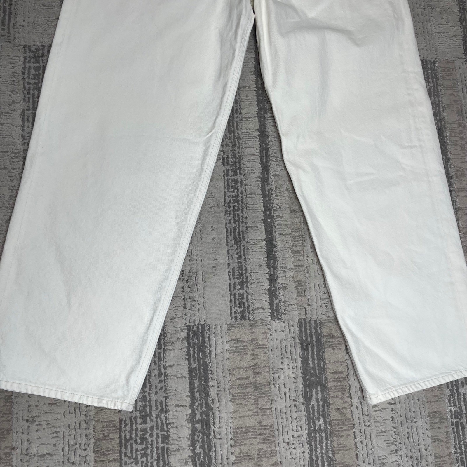 NEW AGOLDE Criss Cross Upsized Jean Paste White Wide Leg A097-1183 Size W34xL30