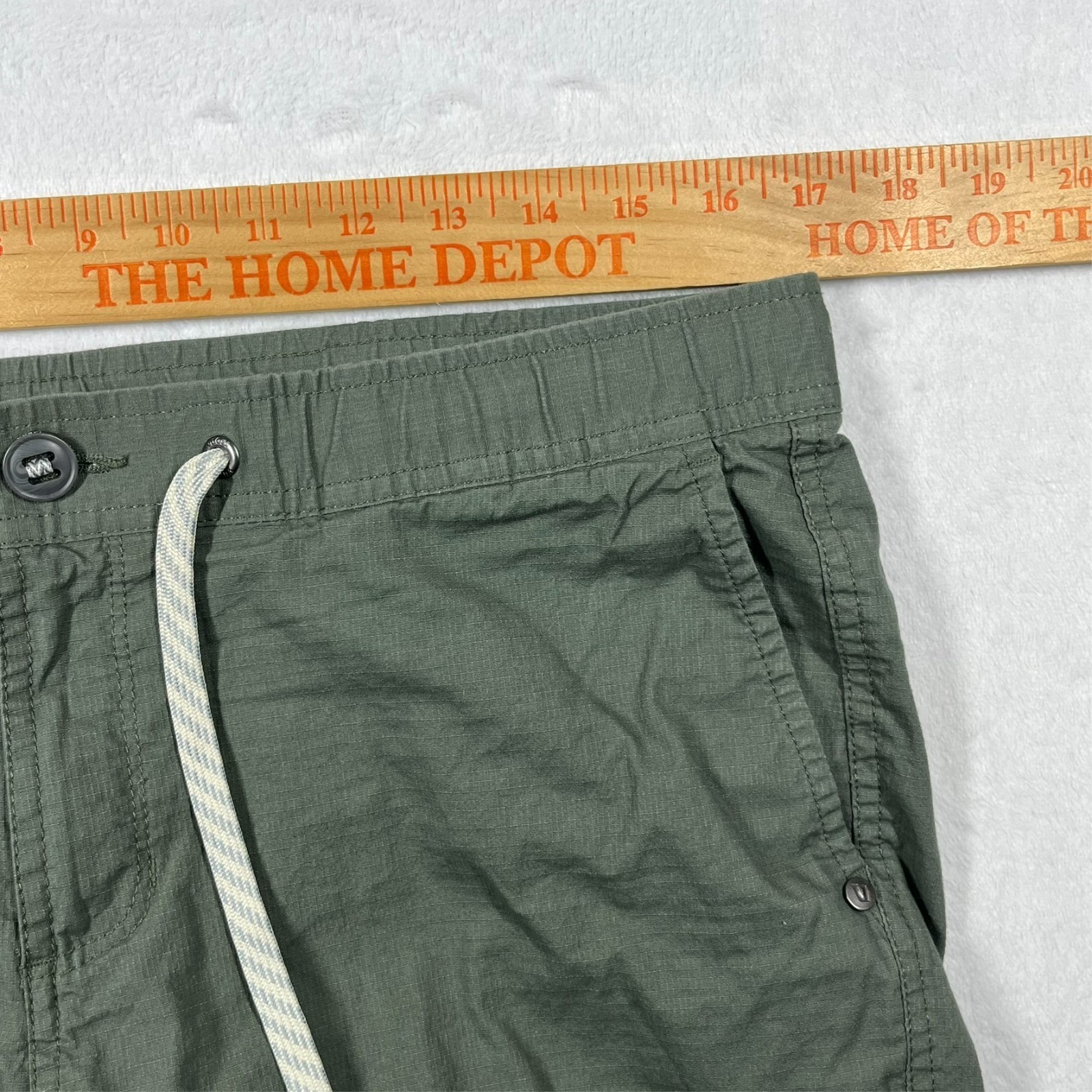 Vuori Ripstop Pants Women Large Olive Stretch VW401 Hiking Utility *Flaws