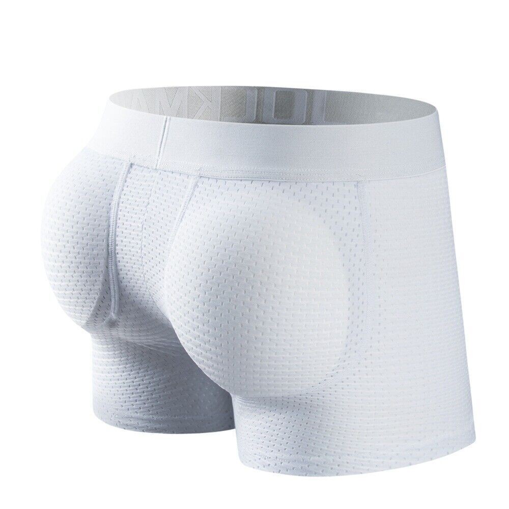 Sexy Men’s Padded Underwear Mesh Boxer Buttocks Lifter Butt Push Up Underpants