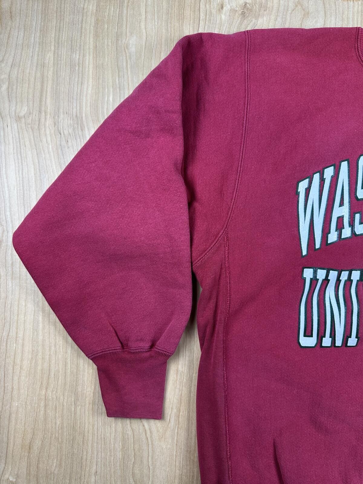 Vintage 90s Champion Reverse Weave Washington University sweatshirt xl made usa