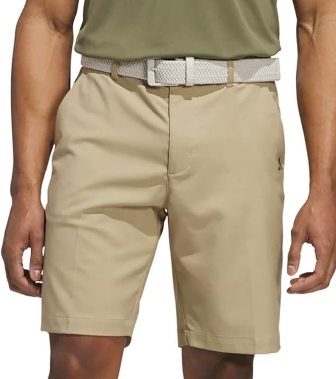 NEW Men’s Adidas Size 34 Tan Flat Front Golf Shorts 9″ Inseam
