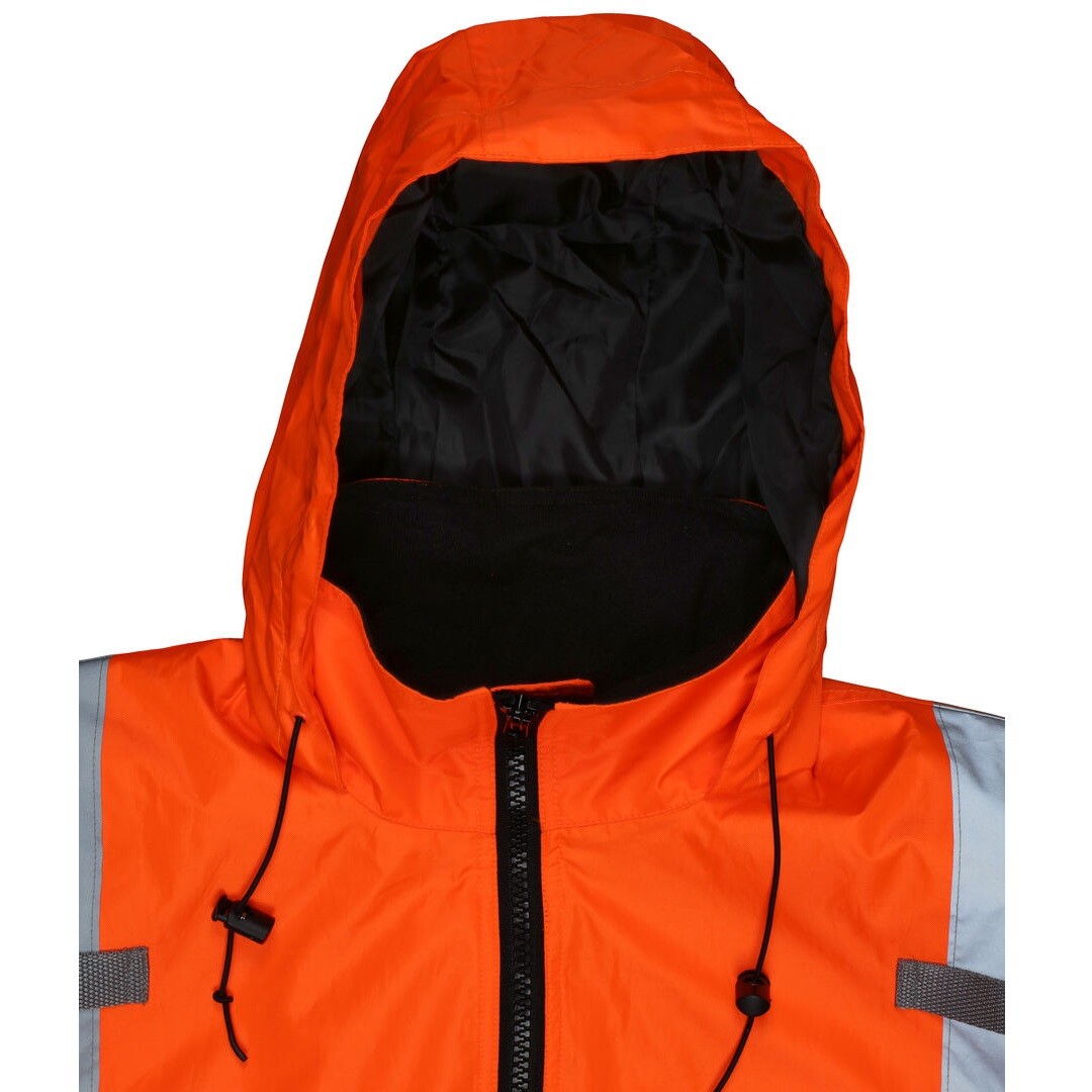 REFLECTIVE BOMBER JACKET HI-VIS ORANGE WATERPROOF MCR SAFETY CLASS 3 (SM – 5XL)