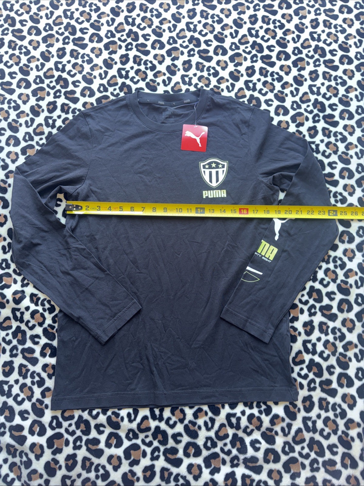 Puma Men’s Midfield Black Long Sleeve T-Shirt Size M NWT