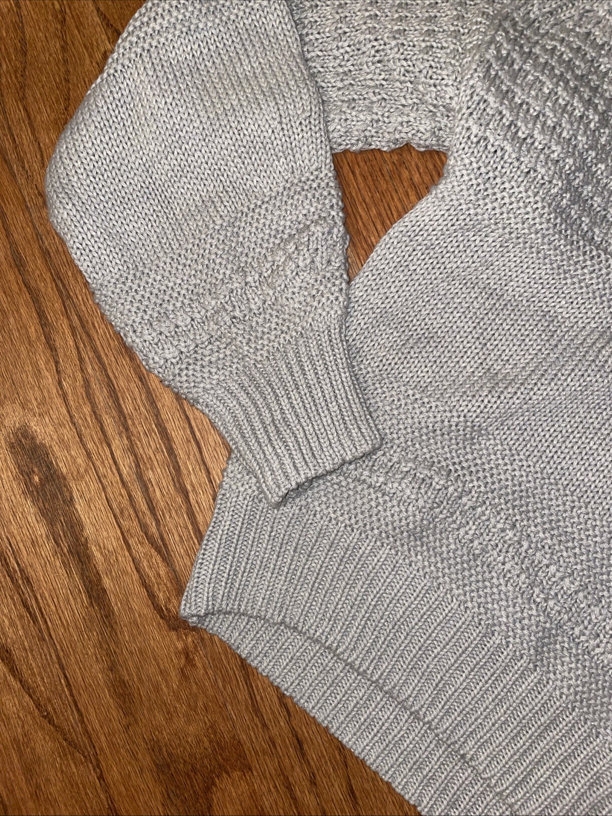 Universal Thread Cotton Acrylic Blend Gray Sweater Size Large Cottage Core