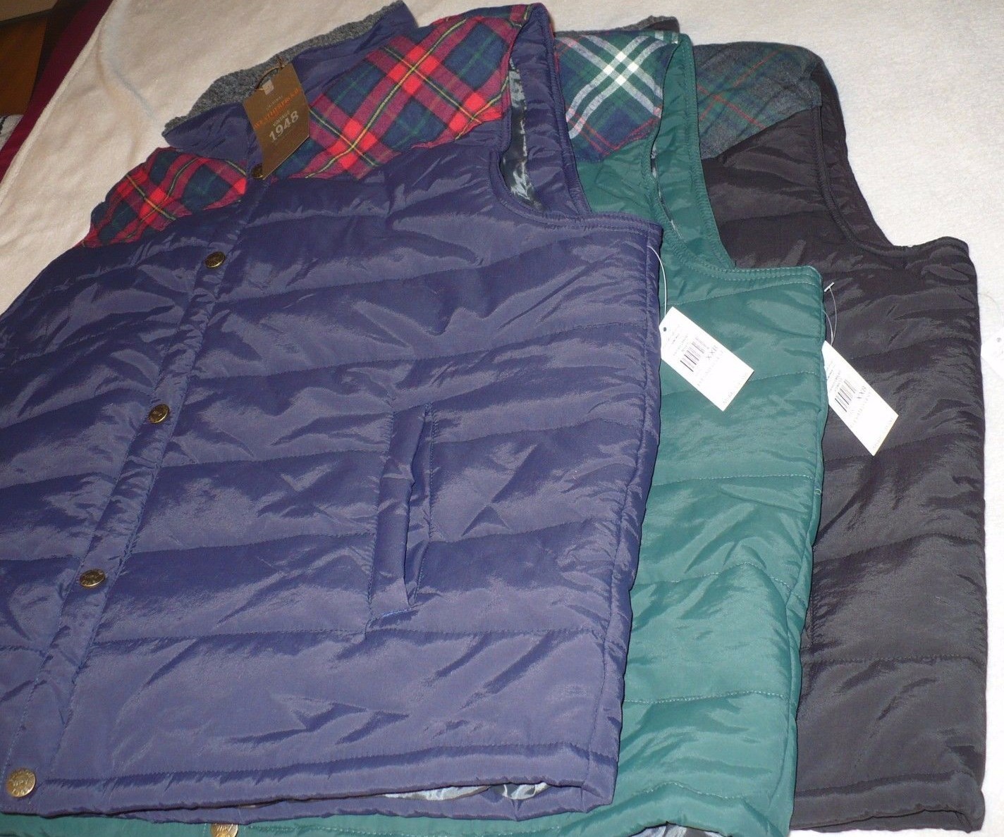 $95 NEW NWT WEATHERPROOF VINTAGE MEN’S LINED VEST JACKET BIG & TALL SIZE 2X 3X
