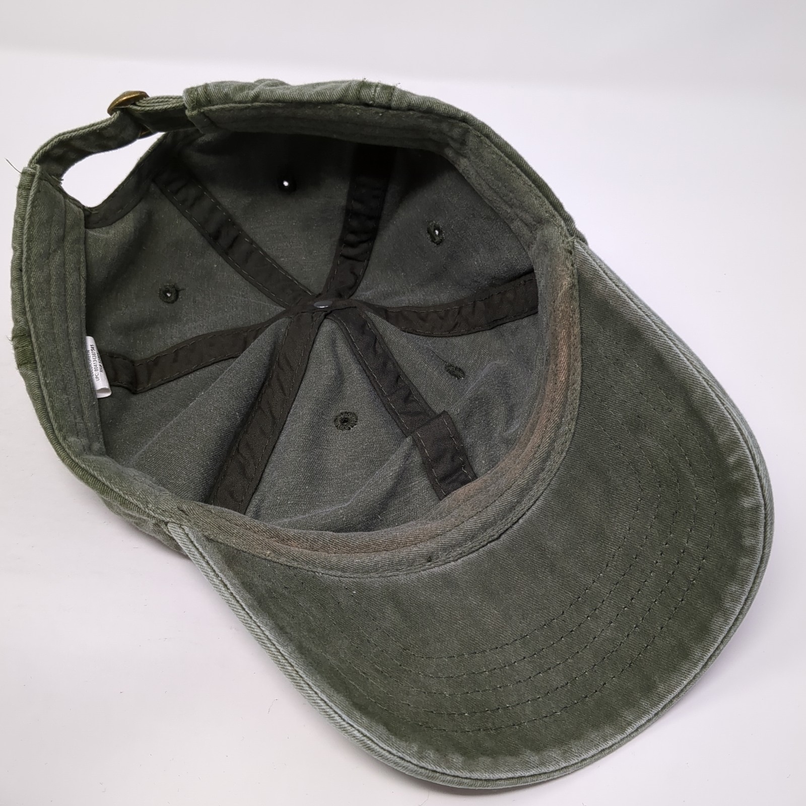 Unbranded Slideback Hat Green Solid One Size Adjustable Outdoor Blank