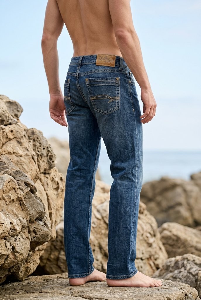 Wrangler Rock 47 Slim Straight Denim Jeans 34×36