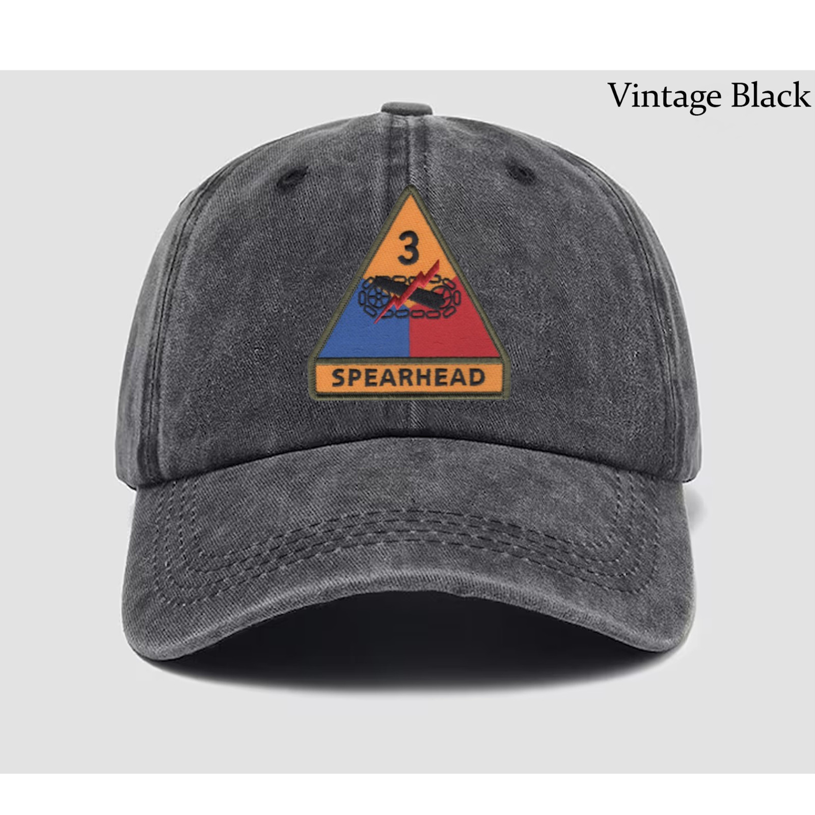 Embroidered Hat U.S Army 3rd Armored Division, Veteran Cap, Trucker Hat, Gift