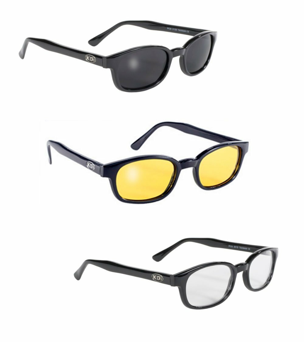 Pacific Coast Sunglasses KD’s Biker Sunglasses 3 pack Smoke Yellow & Clear Lens