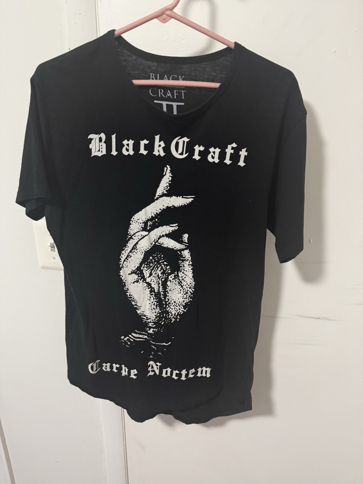 Black Craft Cult Carpe Noctem Long Cut Black Shirt Medium