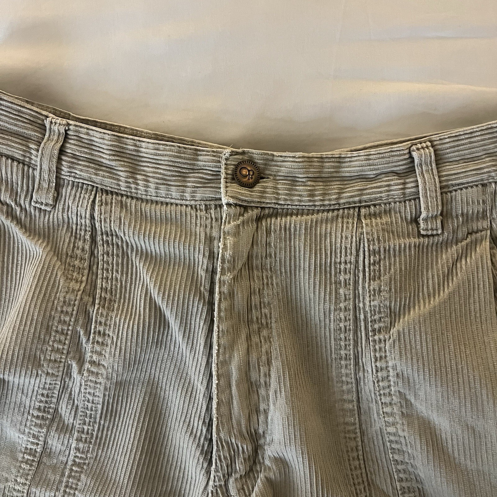 Ocean Pacific OP Men’s Vintage 70’s/80’s Corduroy Shorts Beige Tan Size 30 6.5”
