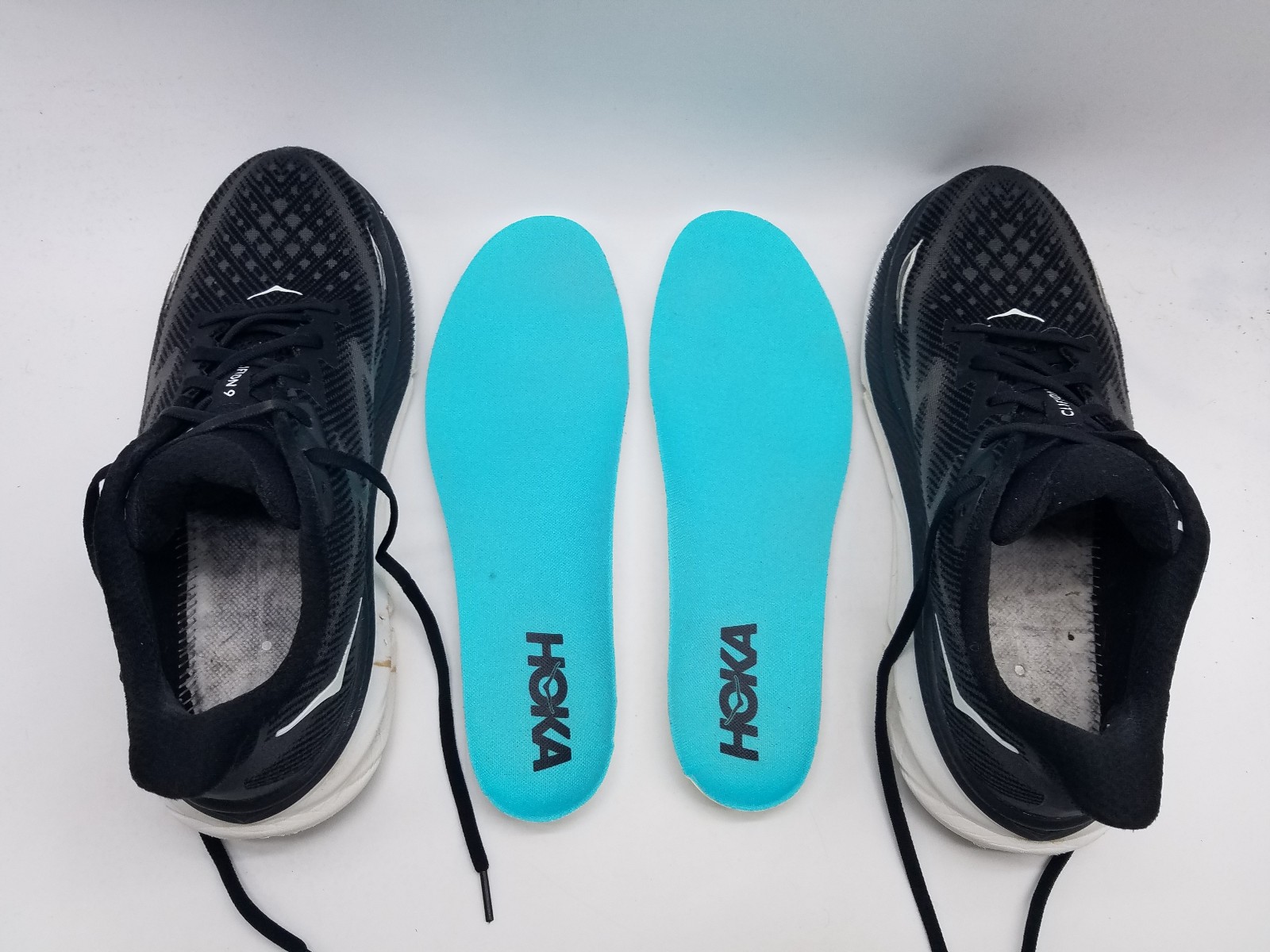 Hoka One One Clifton 9 Men’s Size 11 D (Medium) Running Shoes Black White