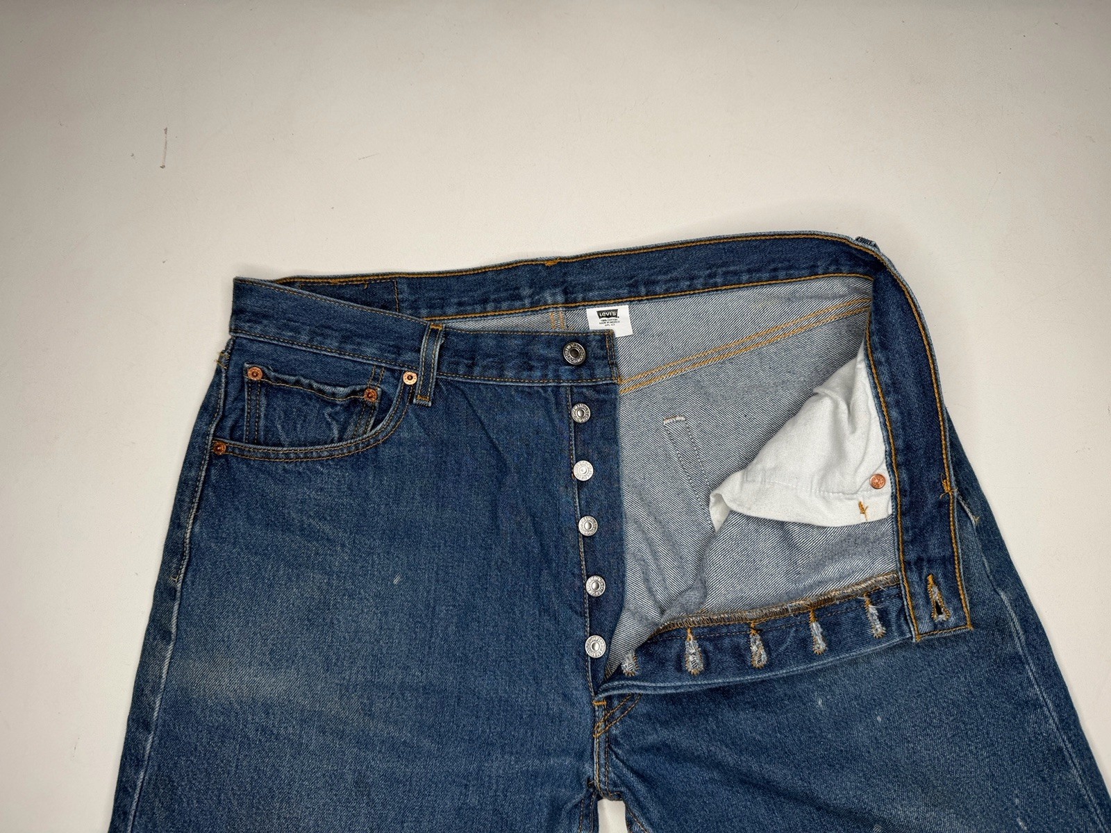 Vintage Levi’s 501 Button Fly Straight Leg Denim Jeans 36 x 30*