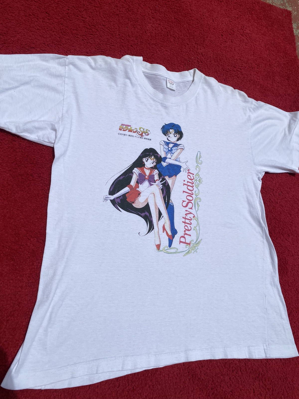 Sailor Moon Super S – Sailor Mars & Sailor Mercury Banpresto Vintage Anime Shirt