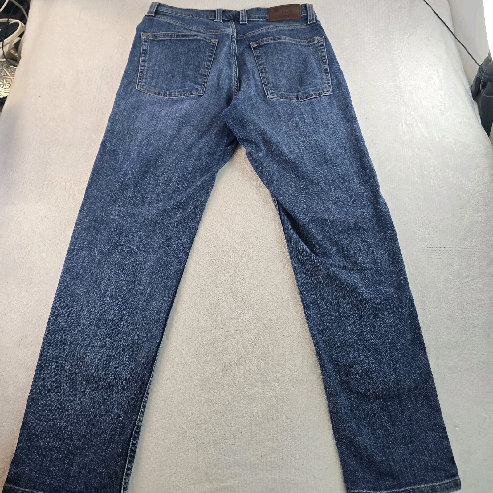 LL Bean Mens BeanFlex Jeans Standard Fit Straight Leg Stretch Size 30×29