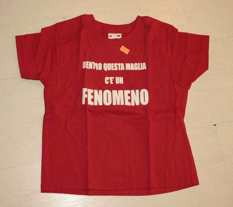 T-SHIRT ” DENTRO QUESTA MAGLIA C’E’UN FENOMENO ” TG 2 / 3 ANNI GD1 42773