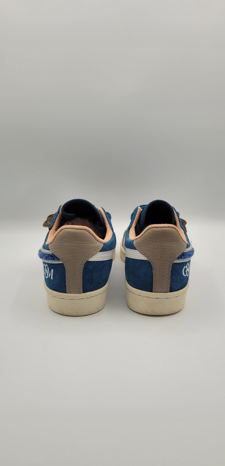 Onitsuka Tiger GSM SD Mens 9 Blue Suede Sneakers Rare Patch Logo Japan Style