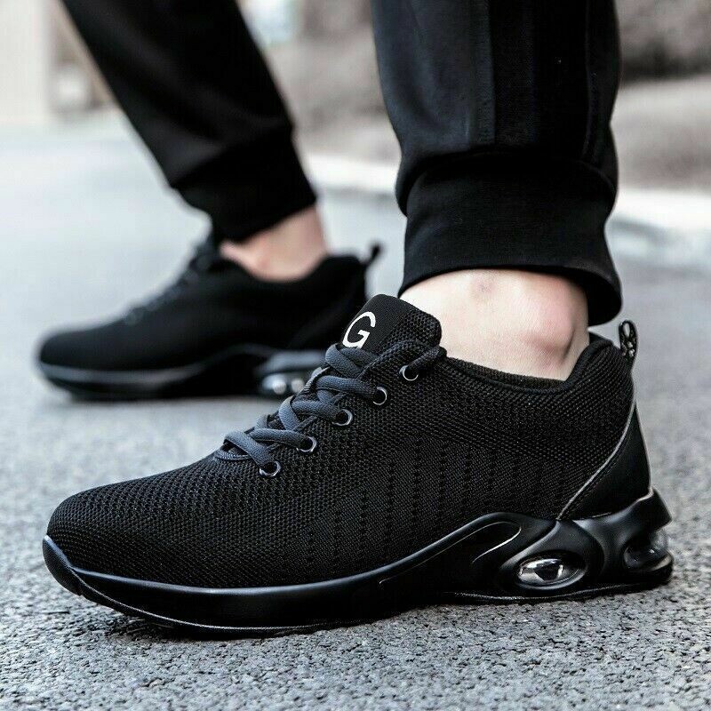 Work Safety Shoes Men Lightweight Indestructible Work Sneakers Steel Toe Shoes