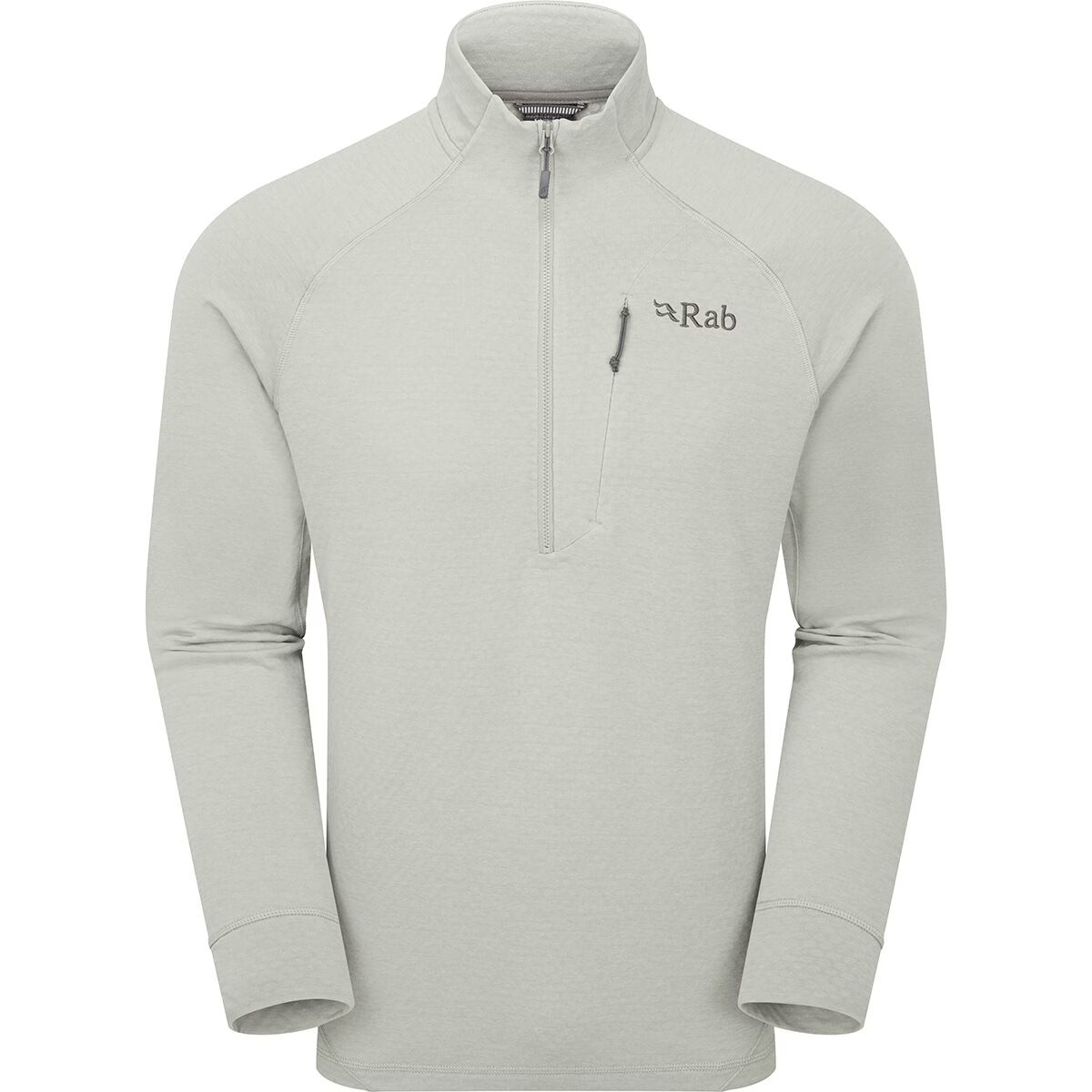 RAB Men’s Nexus Pull-On Fleece Lightweight 1/2 Zip Top – Size M – Light Zinc