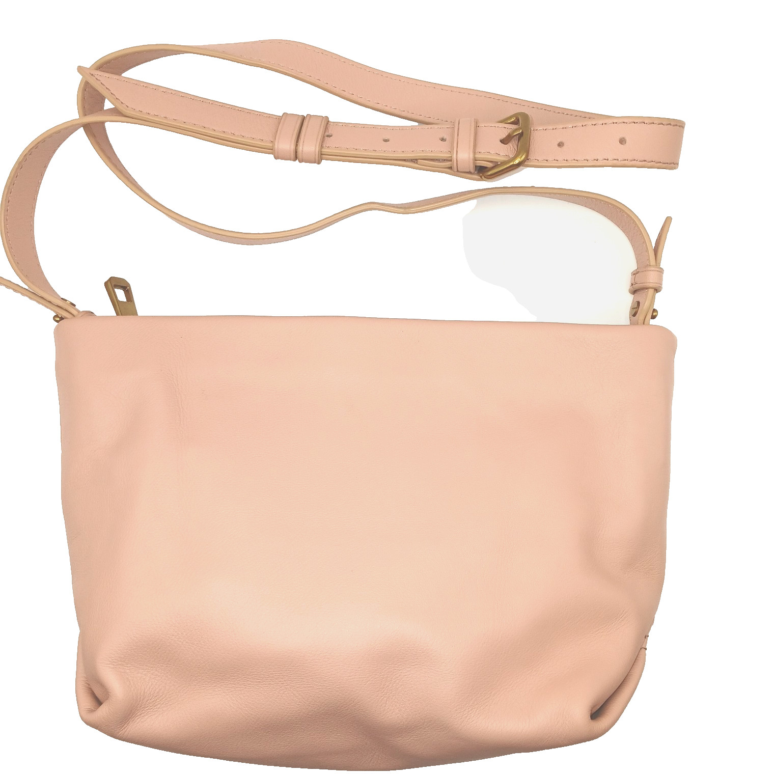 J Crew Oslo Crossbody Bag Warm Clay Pink Soft Leather Crossbody Bag BA136 10x7x3