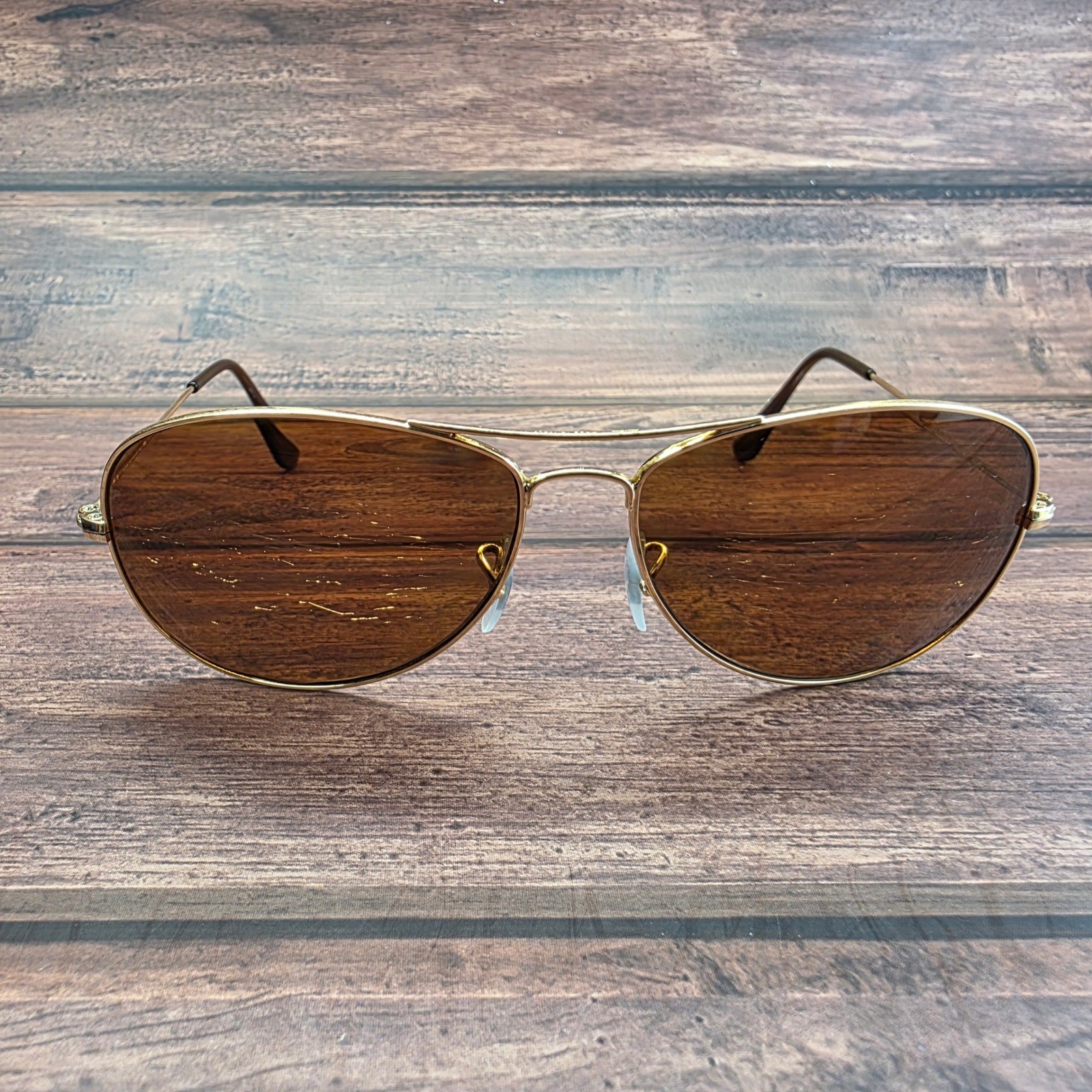 Ray-Ban RB3362 Cockpit Sunglasses Gold Brown Gradient 59mm Aviator FRAMES ONLY