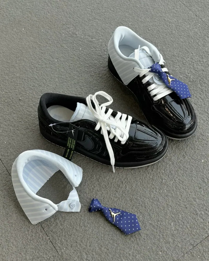 Air Jordan 1 Low Method of Make V3 “Suit & Tie” Womens Low top Black IR7554-001