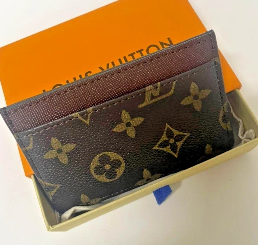 LOUIS VUITTON Porte Cartes Card Holder Case Monogram Brown