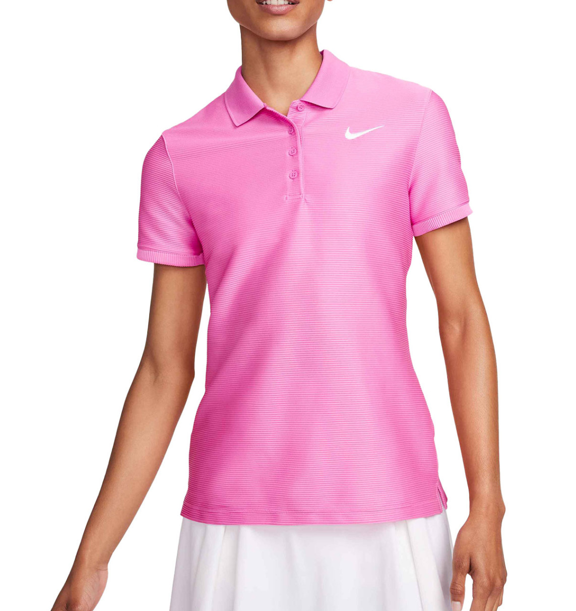 $68 Nike Women’s Dri FIT Victory VNR Polo-FD6710675-Playful Pink-Large -New Tags