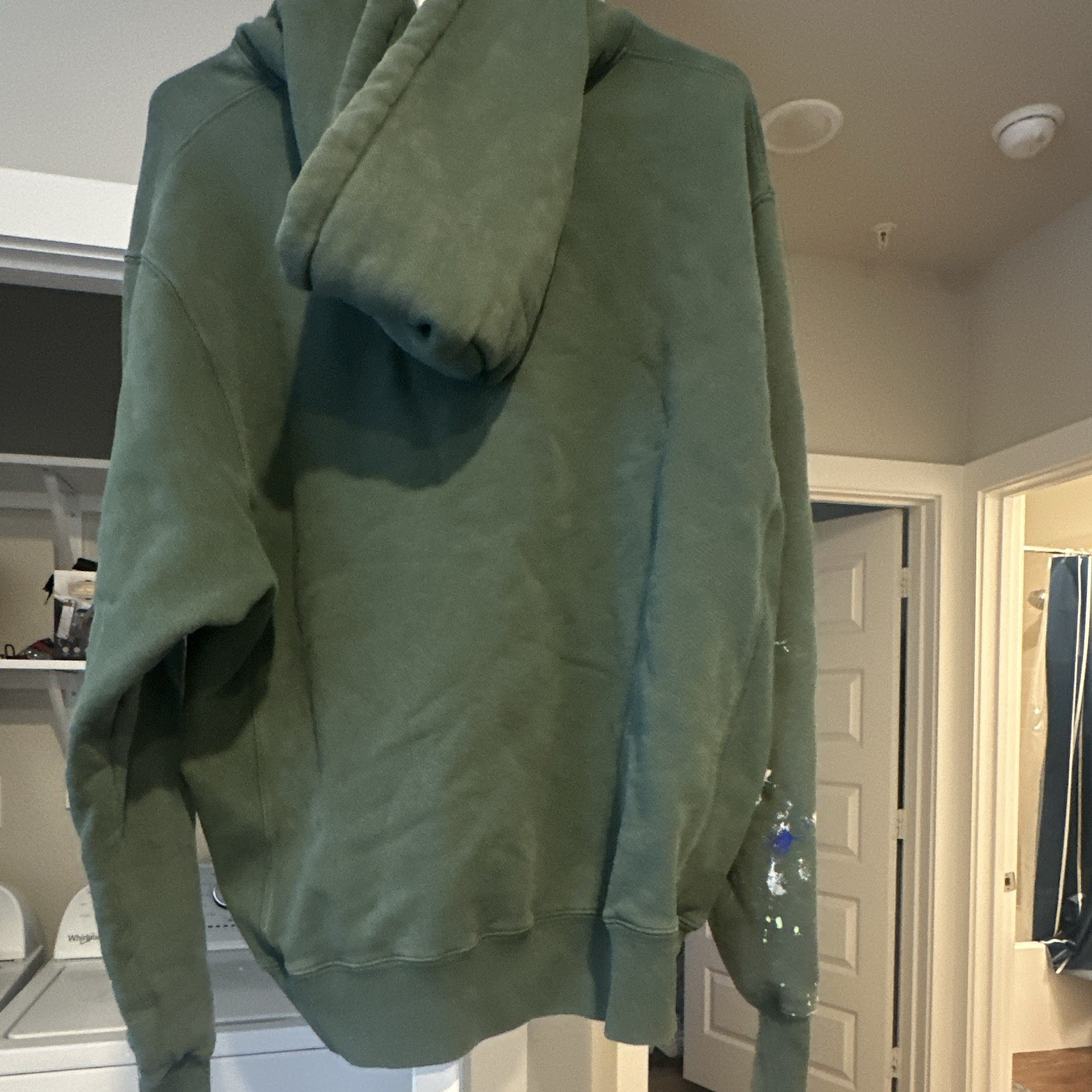 Gallery Dept. Men’s M Green Graphic Print Pullover Hoodie w/ Pockets