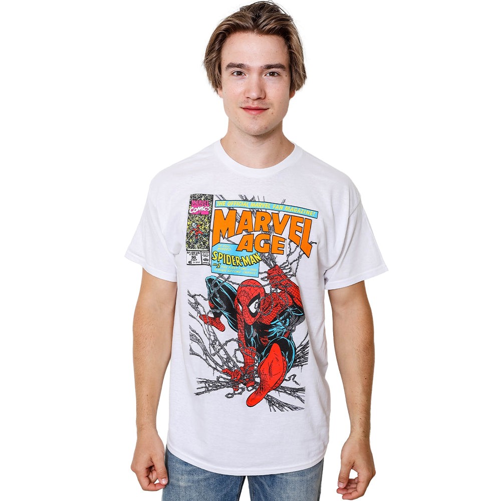 Spider-Man 90’s Marvel Age Officially Licensed Adult T Shirt