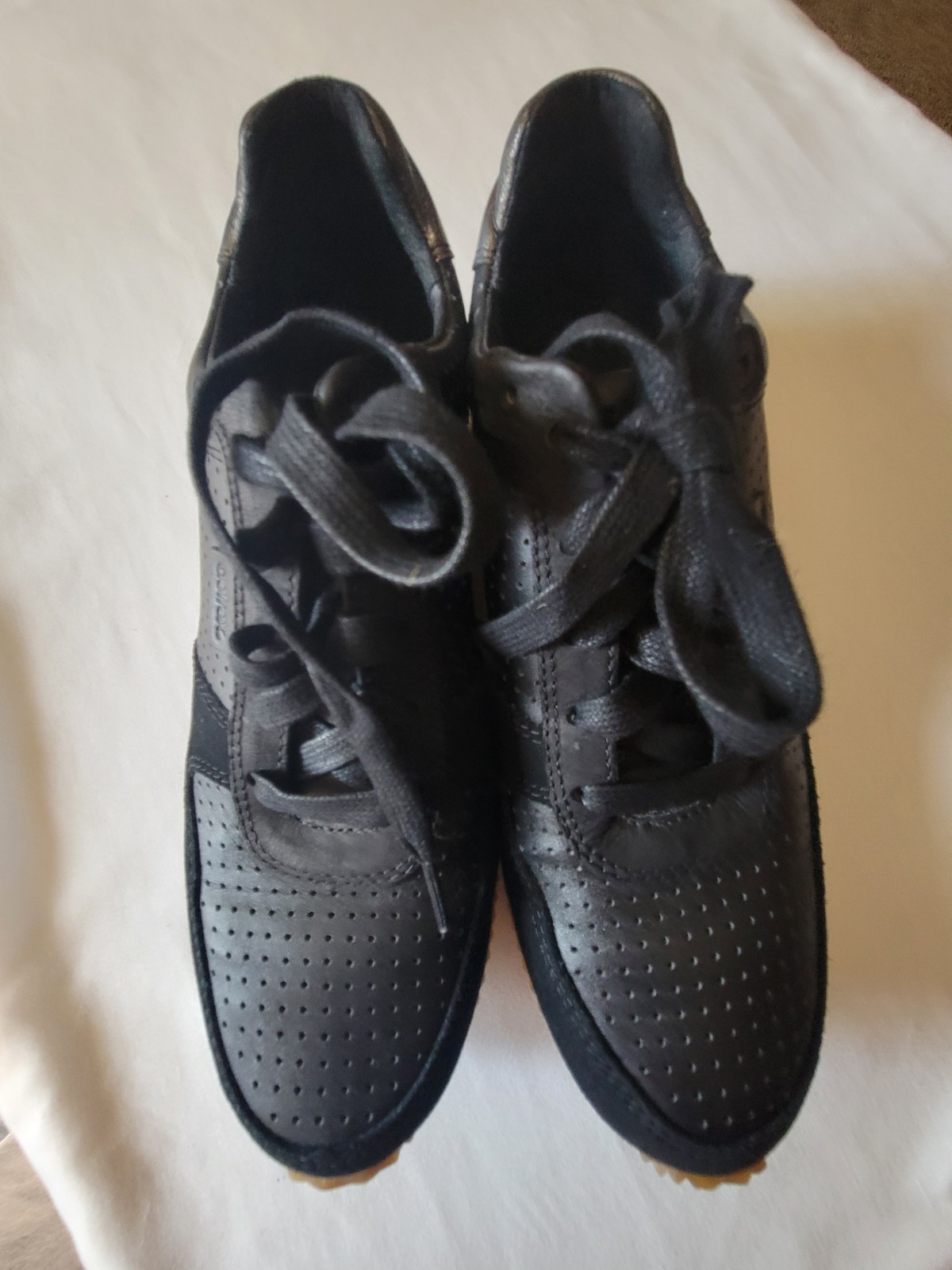 Aetrex Daphne Sneakers Leather/Suede Black Women’s Size 8