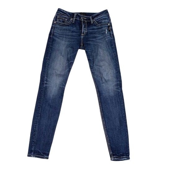 Silver Jeans Co Suki Mid Slim Leg Medium Wash Denim Jeans Womens Size 29×29